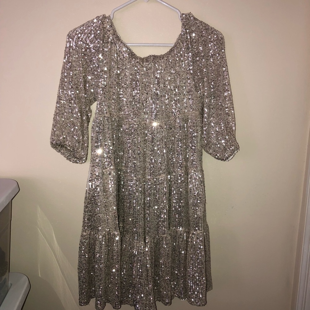 Muche & Mouchette Viky Sequined Shift Dress - Picture 3 of 8